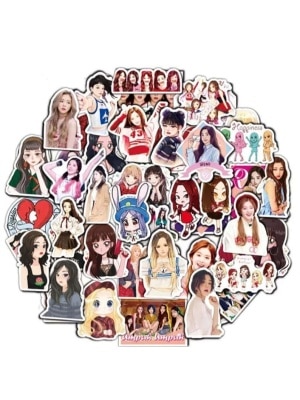 Red Velvet Stickers, 50 Stuks