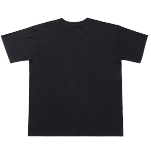 T-Shirt, Lose-Fit, Zwart - Achterzijde