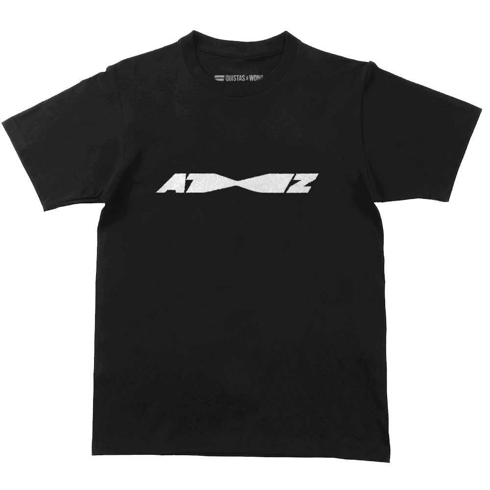 A to Z T-Shirt, Unisex, Loose-Fit, Zwart/Wit