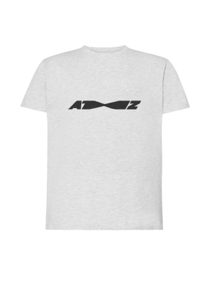 A to Z T-Shirt, Unisex, Loose-Fit, Lichtgrijs/Zwart