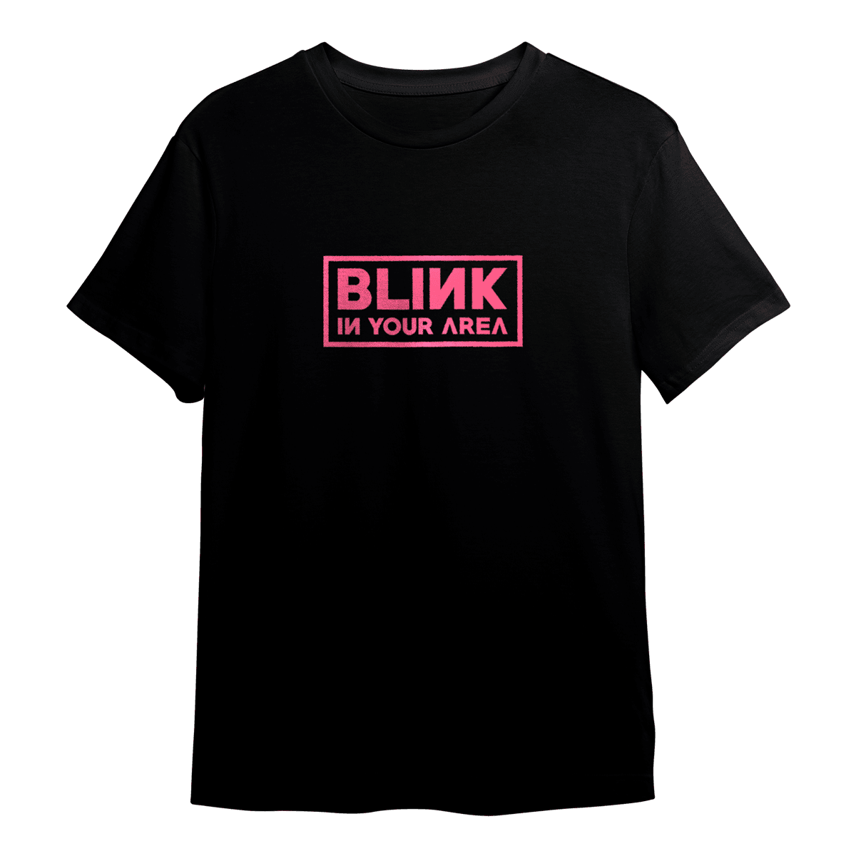 Blackpink T-Shirt, BLINK IN YOUR AREA Reflective, Zwart/Roze