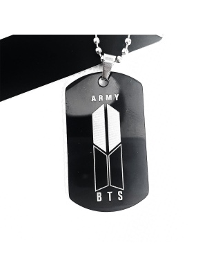 BTS ARMY Dog Ketting, Zwart