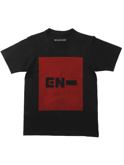ENHYPEN Iconic Rouge T-Shirt, Unisex, Zwart/Rood