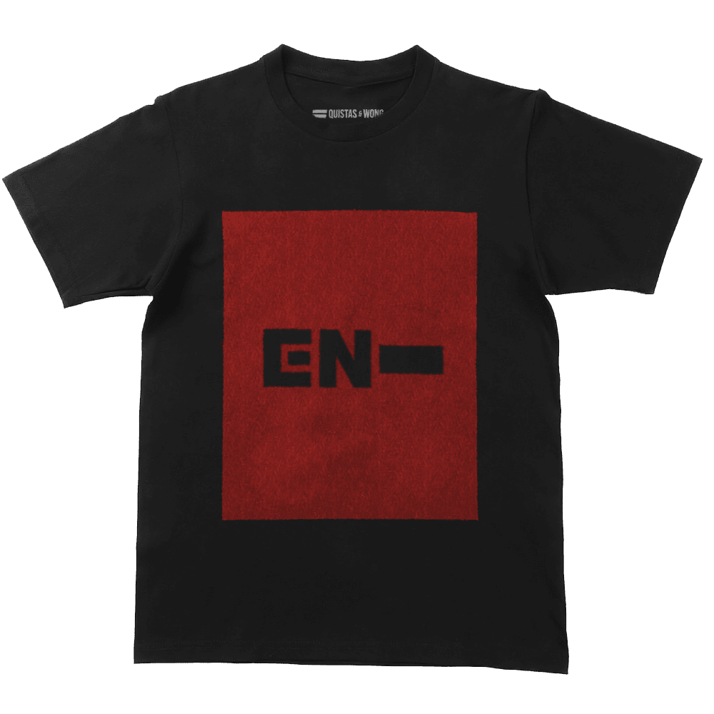 ENHYPEN Iconic Rouge T-Shirt, Unisex, Zwart/Rood