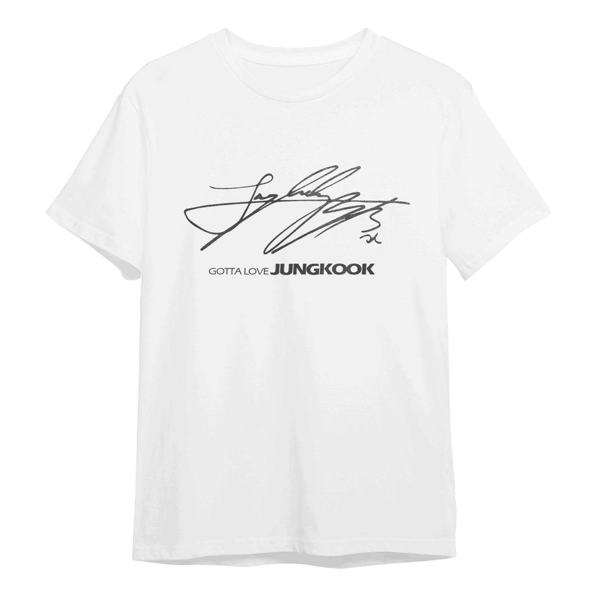 Gotta Love JungKook Signature T-Shirt, Unisex, Wit
