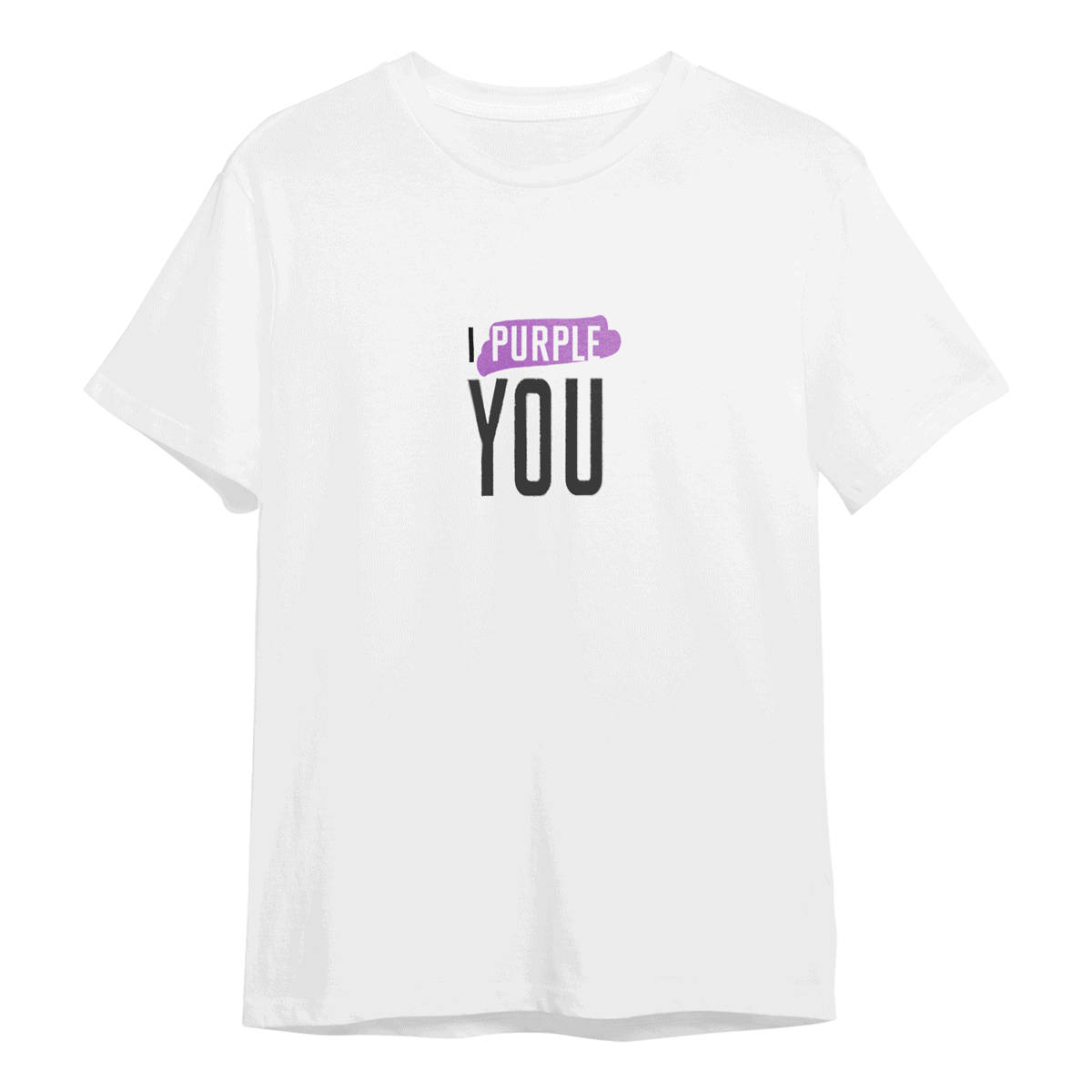 I Purple You T-Shirt, Unisex, Wit