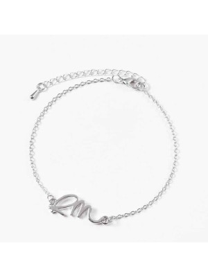 BTS RM Armband, Zilver